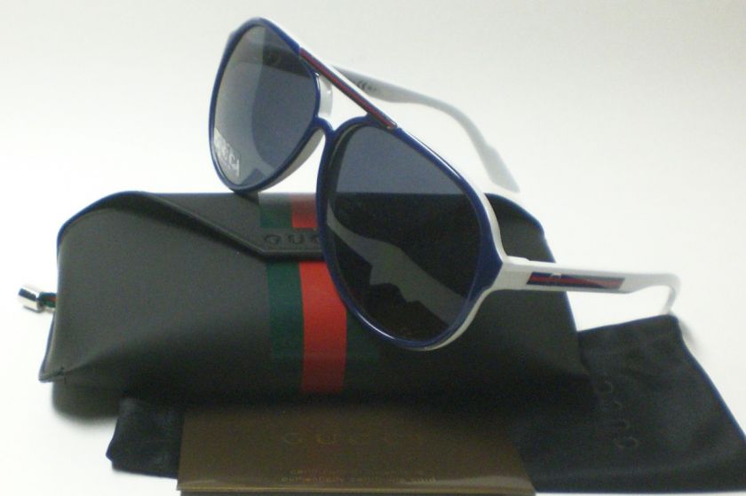 GUCCI GG 1627/S GG1627 BLUE WHITE IPG SUNGLASSES 1627  