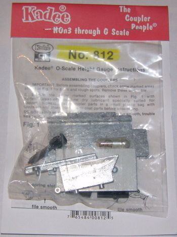 Kadee O scale # 812 Coupler height Gauge  