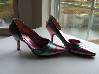 NWOB NEW LOOK 80S ESQUE METALLIC PUMPS SIZE UK 6 39 8.5  