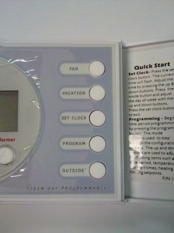 ICP TSTAT 0710 Heat/Cool 7 Day Programmable Thermostat  