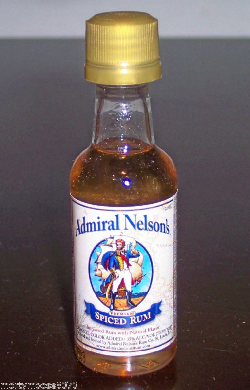 ADMIRAL NELSONS SPICED RUM 50ML MINIATURE BOTTLE  