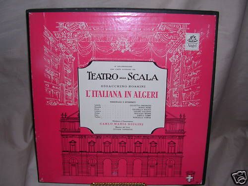 Teatro Alla Scala LItaliana in Alegri   Angel Records 3529 B/ L 