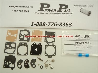 Proven Part Carburetor Rebuild Kit K10 WAT  