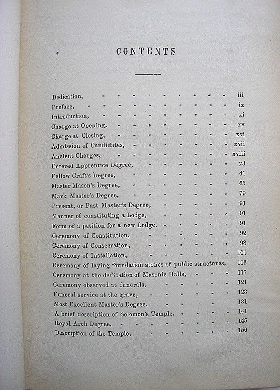 TRUE MASONIC GUIDE 1873 ROBERT MACOY CLARK & MAYNARD  