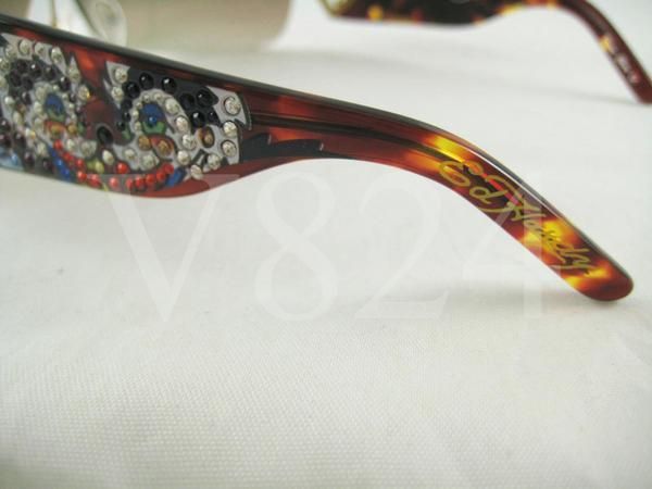 ED HARDY EHS 031 Sunglass SKUNK Brown EHS031 TORTOISE  