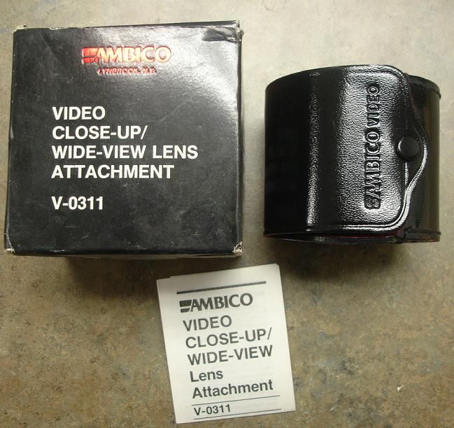 AMBICO CAMERA Video V 0311 CloseUp Wide View Lens JAPAN  