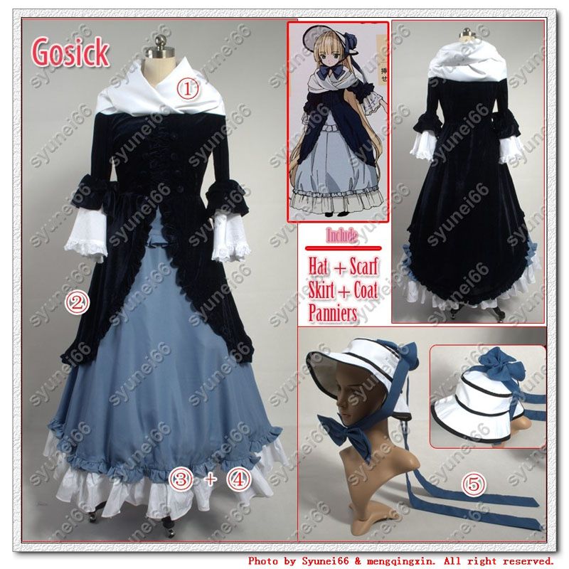 Gosick Victorique De Blois cosplay costume any size  