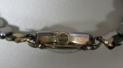 Vintage Womens Gruen Veri Thin Watch 10K Gold Filled Bezel 15 Jewels 