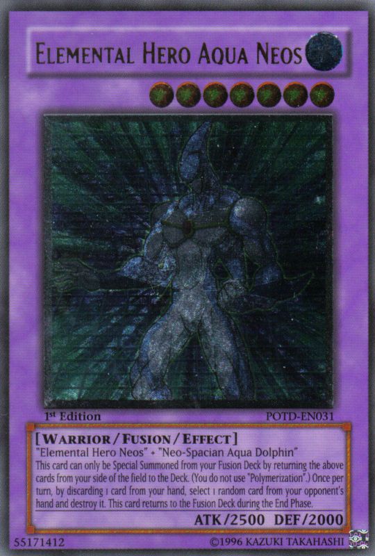 ELEMENTAL HERO AQUA NEOS YuGiOh Card ULTIMATE RARE 1Ed  