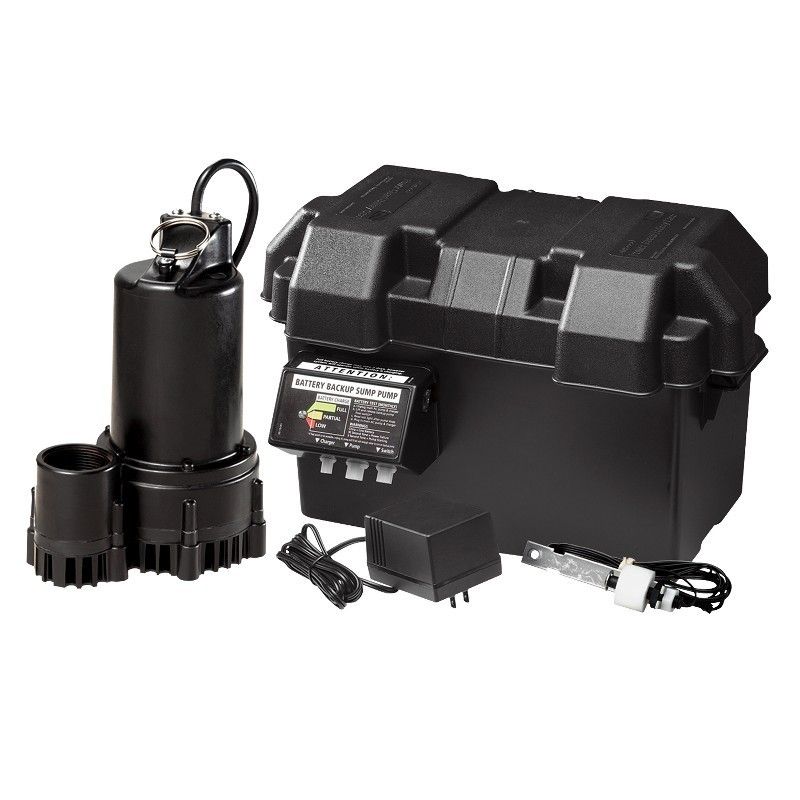 WAYNE ESP25 12V Backup Sump Pump System with Battery  