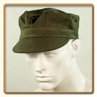 WW2 US Marine Corps Green HBT Utility Cap 61  