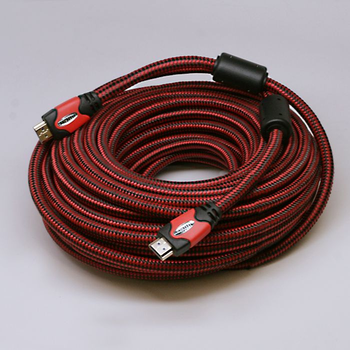 Premium 50FT HDMI 1.4 Red Cable For PS3 HDTV 1080p  