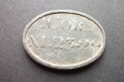 OLD SCOTTISH LEAD COMMUNION TOKEN OF BRAEHEAD 1803  