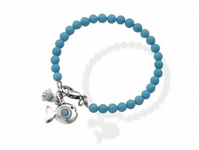 Israeli blessing bracelet star of david hamsa fish turquoise