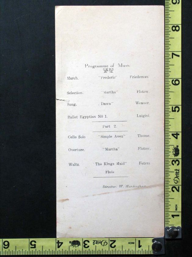 Canadian Australian Line 1928 Dinner Menu RMMS Aorangi Diamond Head 