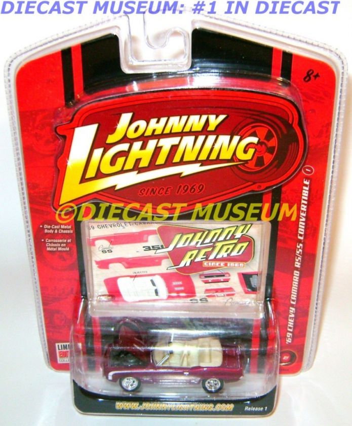 1969 69 CHEVY CAMARO RS/SS RETRO JOHNNY DIECAST RARE  