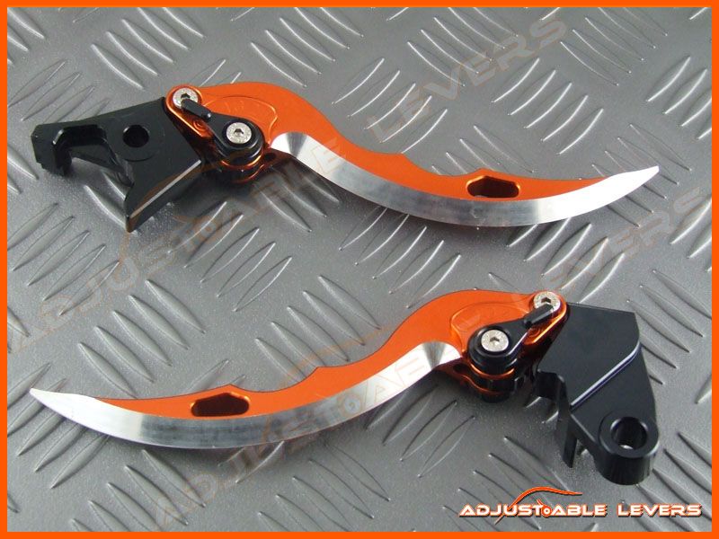 2005 2009 990 SuperDuke Orange Blade Levers KTM Logo  