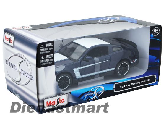 MAISTO 124 2011 FORD MUSTANG BOSS 302 NEW DIECAST MODEL CAR NAVY BLUE 