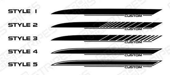 Dodge Avenger Quarter Panel Stripes Decal Kit 2008 2011  