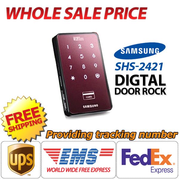 SAMSUNG SHS 2421 + 4 Keyless Digital Door Lock Touch Screen 삼성 
