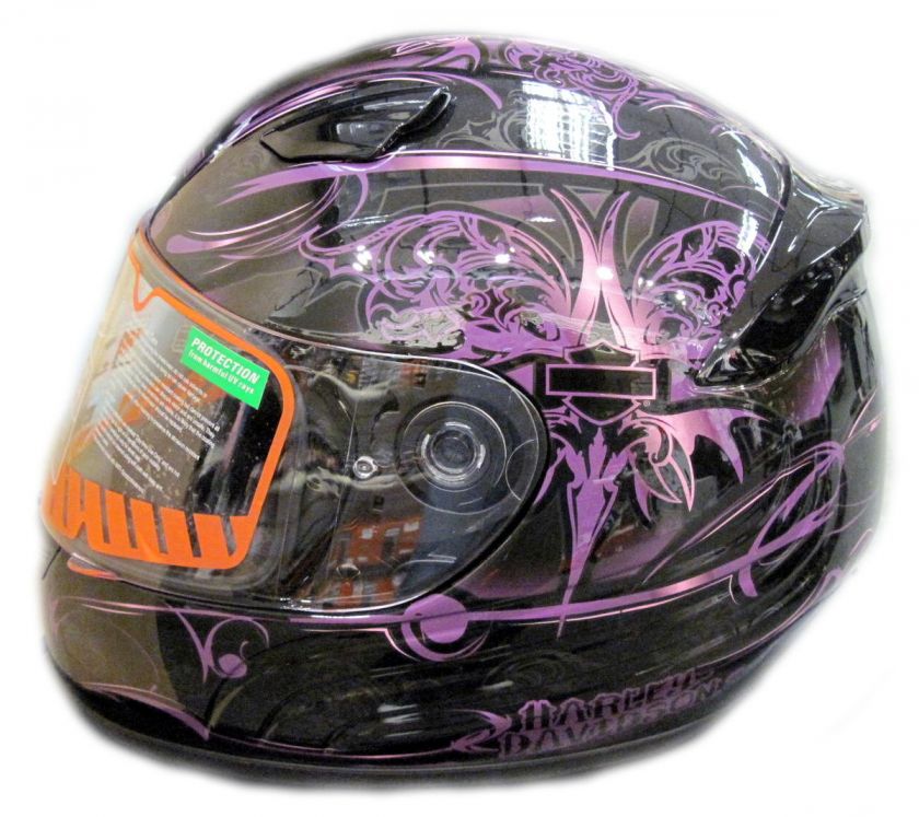 HARLEY DAVIDSON WOMENS STEEL HEART SKYLINE FULL FACE HELMET #97340 