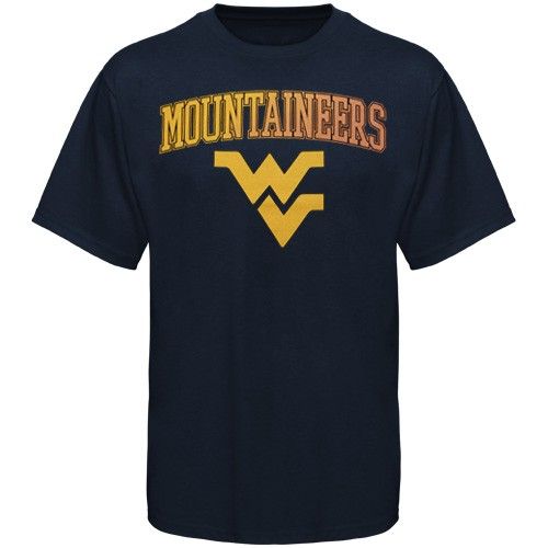 West Virginia Mountaineers Navy Blue Universal Logo T shirt  