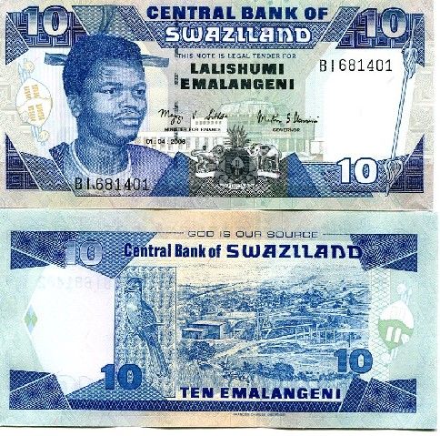 SWAZILAND 10 Emalangeni 2006 P 29c UNC  