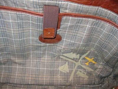 NEW FOSSIL COGNAC LEATHER DECKER MESSENGER BAG ORIGINAL RETAIL $228 