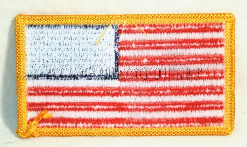   BORDER USA American Flag Embroidered Patch (1.75x3.25) NIB  