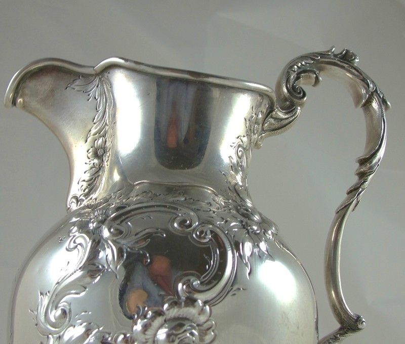 ELEGANT SAMUEL KIRK & SON FRENCH FORM REPOUSSE STERLING SILVER, 13 