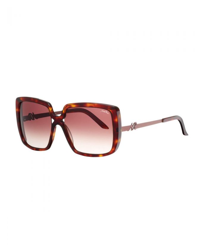 Nina Ricci NR 3221 Square Sunglasses, Dark Tortoiseshell  