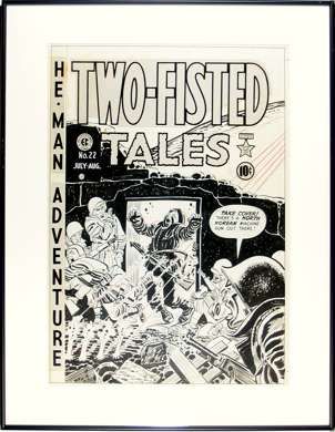 HARVEY KURTZMAN   TWO FISTED TALES #22 COVER ORIG ART  