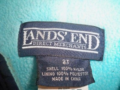 Lands End Snow Suit Bibs 2T Toddler Youth  