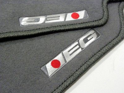 92 95 HONDA CIVIC 3DR DX SI CX EG6 EG GRAY FLOOR MATS CUSTOM CARPETS 