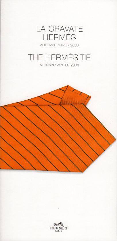 2003 Autumn/Winter LA CRAVATE HERMES Tie Catalog Book Booklet 