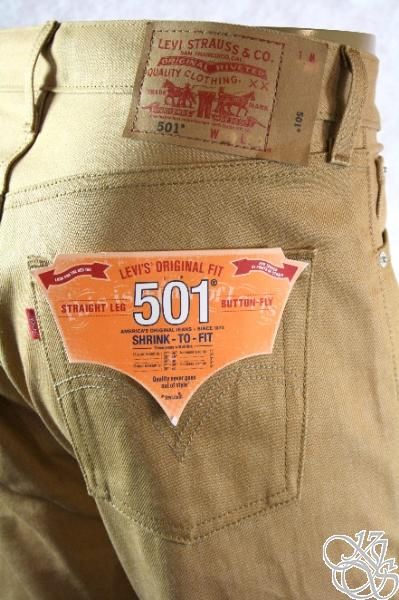 LEVIS JEANS 501 Straight Leg Button Fly Original Fit  