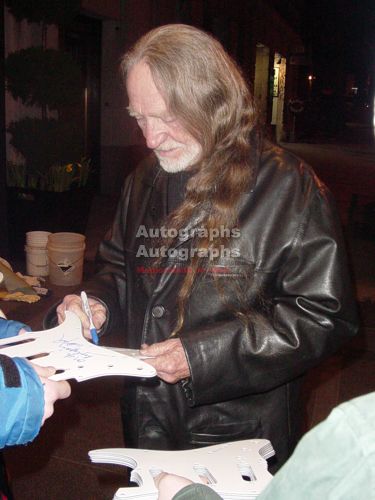 Willie Nelson Autographed Signed FENDER SQUIER Guitar  