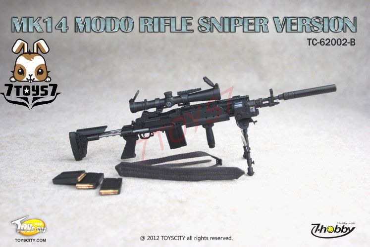 Toys City 1/6 TC62002B Mk14 Modo Rifle Sniper Version_ Black _NOW 