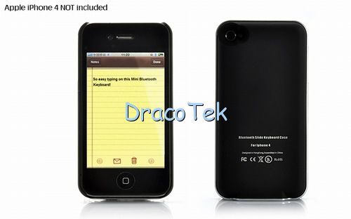 novelty Bluetooth Slide QWERTY Keyboard for iPhone 4G  