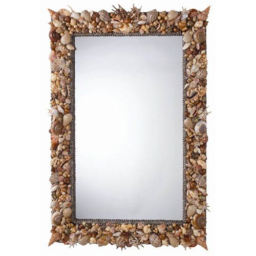 Natural Sea Shell Art Deco Vanity Mirror  