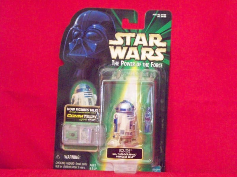 STAR WARS R2 D2 HOLOGRAPIC LEIA COMM TECH RARE 99 MIMP  