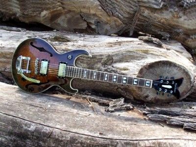 Hutchins Electric Guitar Semi Hollow Prince II Bigsby  