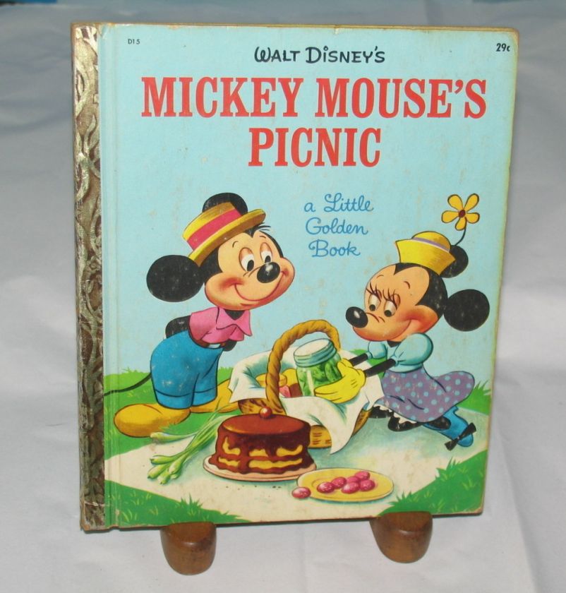 LITTLE GOLDEN BOOK WALT DISNEYS MICKEY MOUSES PICNIC Jane Werner 