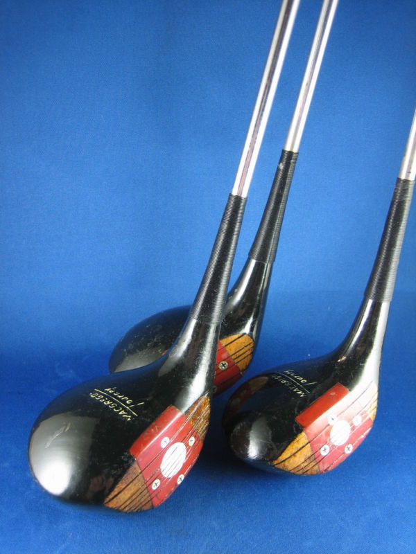 SET WOODS MACGREGOR EYE O MATIC 60 PT2W GOLF CLUBS  