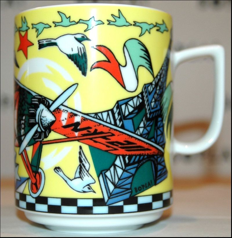 TRANSATLANTIC BOPLA Porzellan MAXITASSE Mug CUP Becher  