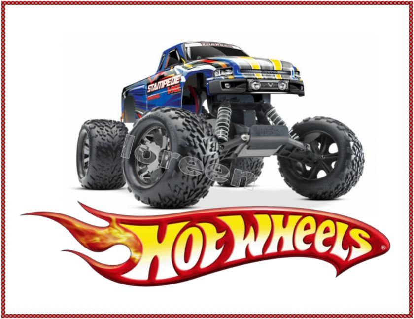 Hot Wheels   Bügelbilder   1 großes Motiv ♥ ♥ ♥   