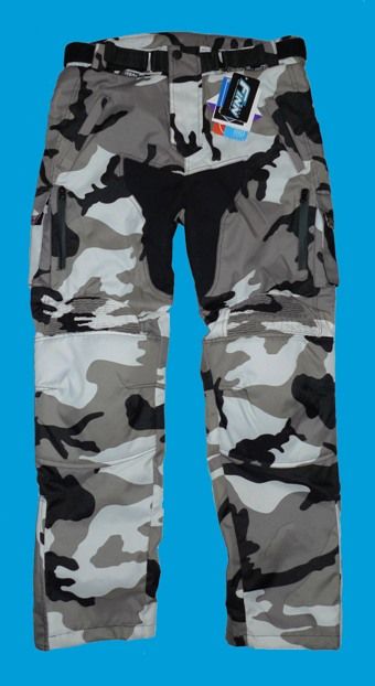 Mens Urban Camouflage CORDURA KEVLAR MOTORCYCLE PANTS  