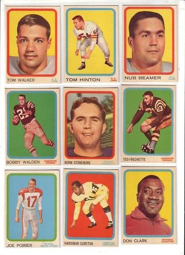 1963 Topps CFL TOM WALKER #6 BC Lions NRMT  