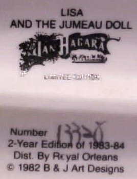 1983 Jan Hagara Lisa & The Jumeau Doll Figure MIB  