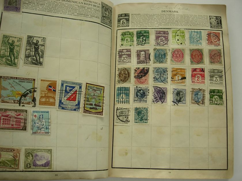 WW, BRITISH COLONIES, 2500+ Stamps hinged in an OLD Wanderer albumNo 